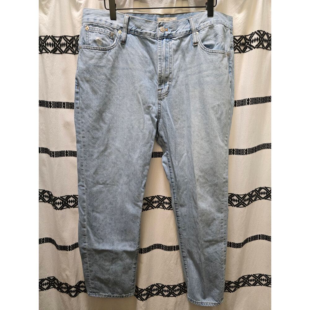 Madewell The Perfect Vintage Jean lightwash high rise non-stretch denim size 33